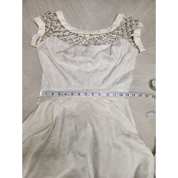 Tatyana Alika Pin-up Rockabilly Wedding White Circle Dress Size S - Picture 8 of 14